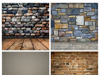 淘宝天猫直通车主图砖墙木板促销背景...