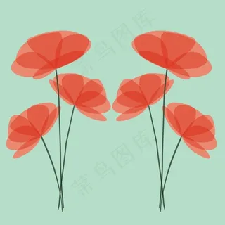 花纹花朵矢量背景