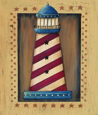 灯塔无框画图片