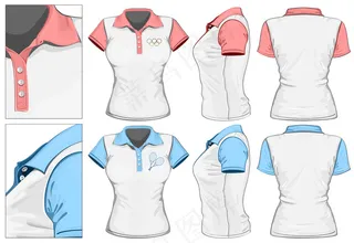 精美上衣模版06-矢量素材