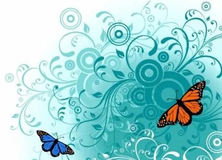 自由的蝴蝶矢量艺术