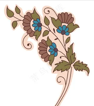 唯美手绘花枝