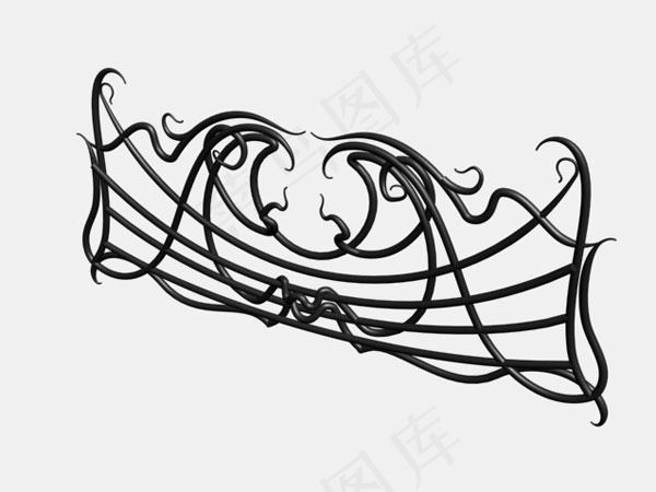 铁花纹模型图