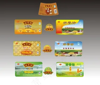 食用油标设计矢量素材