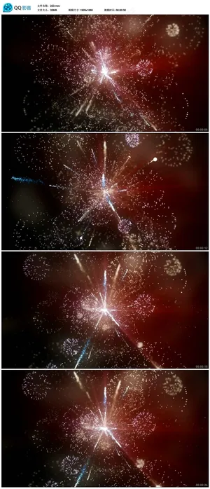 高清星空烟花视频下载