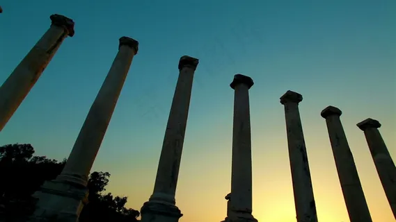 贝特谢安遗址和列3股票视频剪影