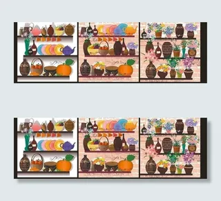 家居墙面层板展架图片