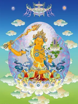 南无大智文殊师利菩萨-依林法师画图...