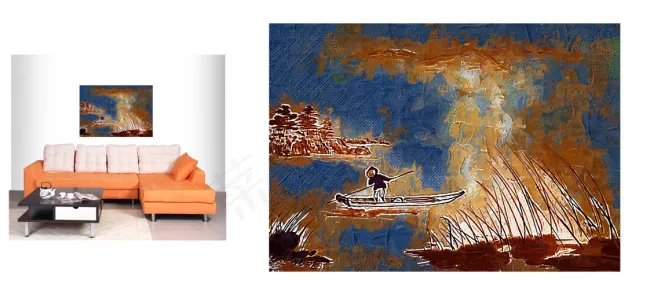 室内装饰艺术画(6496X2953(DPI:300))psd模版下载