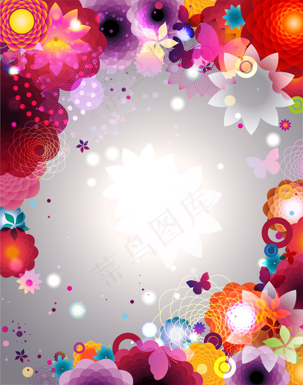 矢量花边宣传光芒线条灰底广告eps,ai矢量模版下载