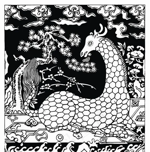 元明时代 矢量版画 古典图案 矢量中华五千年 AI源文件_0596ai矢量模版下载