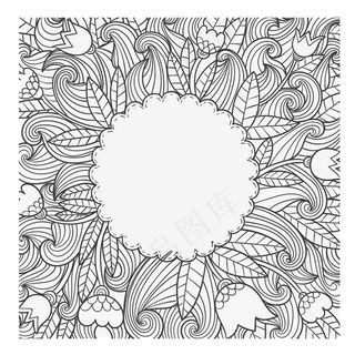 黑白唯美秘密花园背景