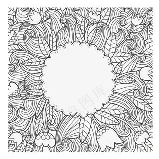 黑白唯美秘密花园背景