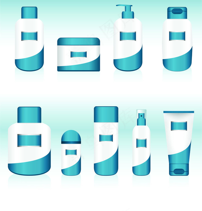 化妆品容器矢量素材05