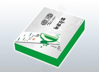 精致茶礼盒平面展开图图片