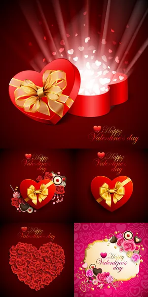 喜庆情人节爱心矢量素材02