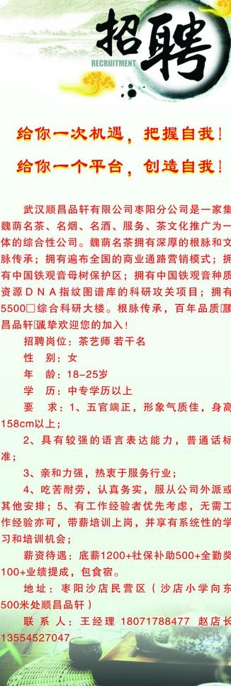 招聘展架图片