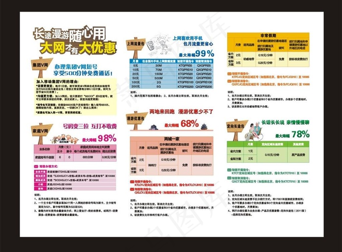 移动单页图片cdr矢量模版下载