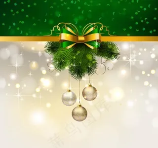 圣诞装饰背景矢量素材