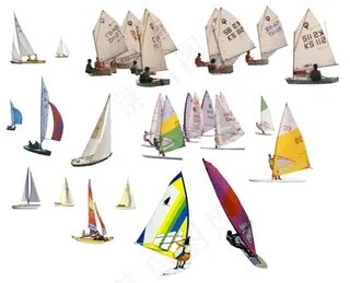 帆船交通工具素材