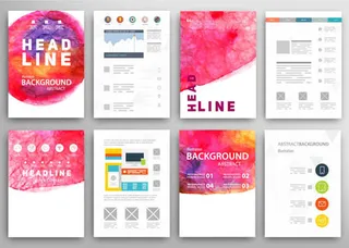 炫丽缤纷宣传单页