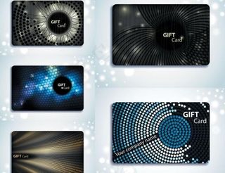 华丽的质感的礼物卡片背景矢量素材