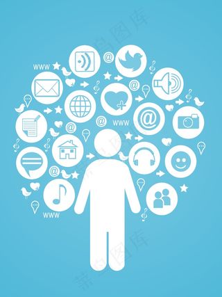 人类社会的图标矢量形状