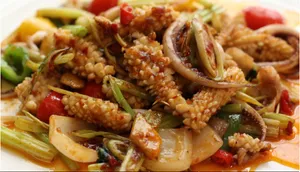 美食、食物、早点、饮食行业、早餐、鲜鱿