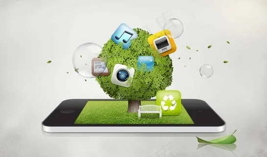 时尚绿色科技环境图片