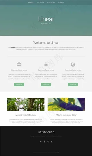 宽屏大气HTML5模板
