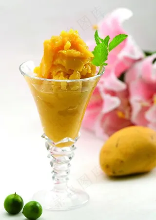 芒果冰沙图片