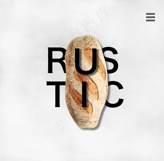 面包简约宣传海报