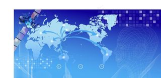 蓝色 科技 背景图片