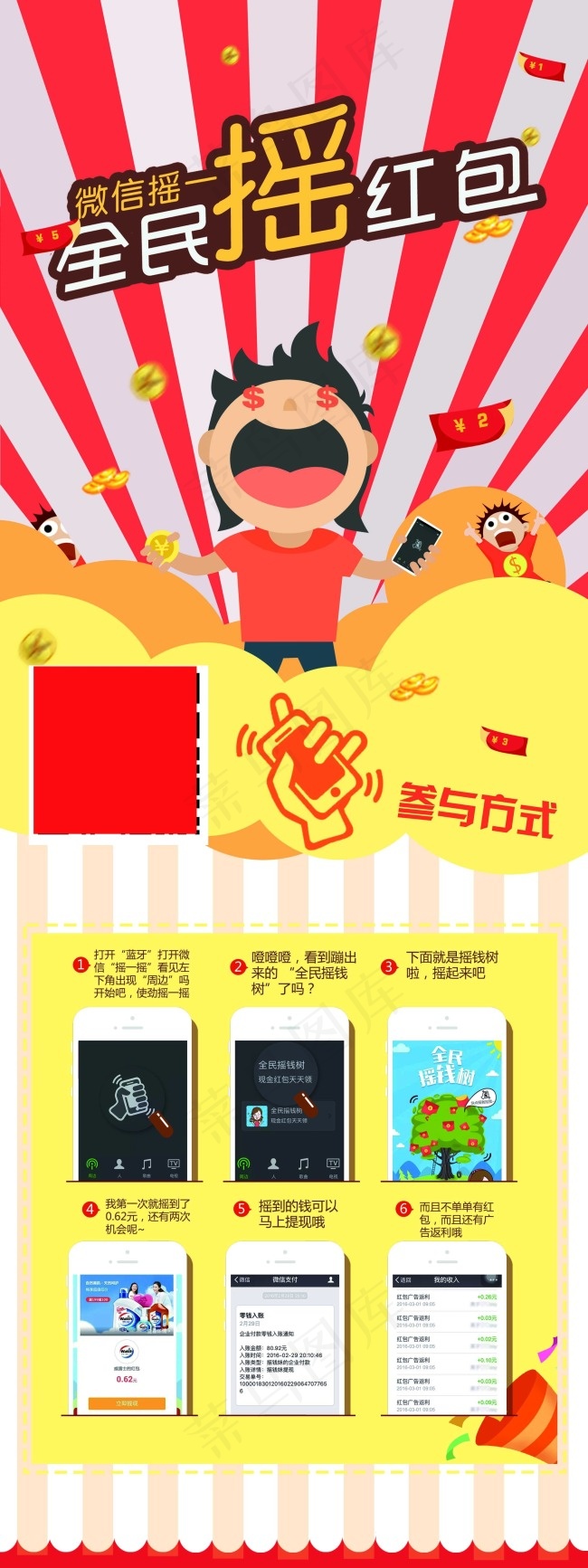 红包盒子展架(2362X6299(DPI:100))psd模版下载