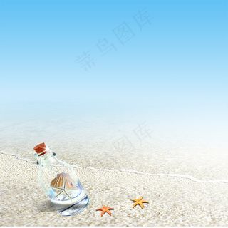 夏季沙滩背景