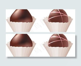 巧克力糖果矢量图片