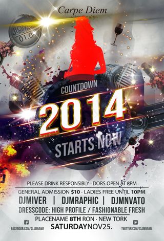 2014酒吧宣传海报