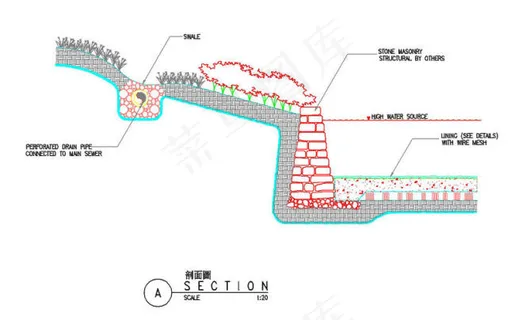 杭州山水人家景观cad图稿素材