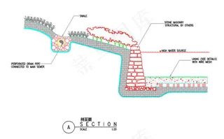 杭州山水人家景观cad图稿素材