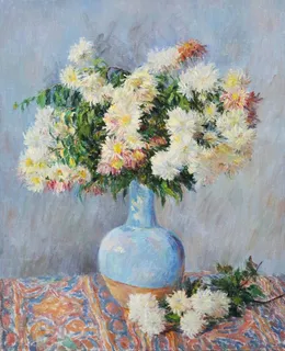 菊花静物油画 菊花静物油画