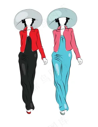 2款休闲女装设计图
