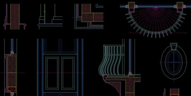 别墅石材装饰 节点详图