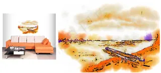 室内装饰水彩挂画