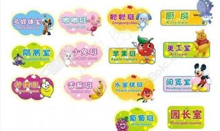 幼儿园班牌图片