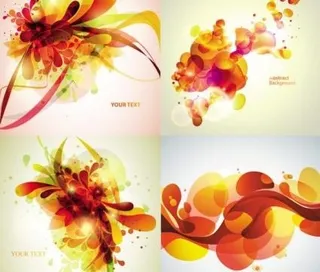 辉煌的潮流图案矢量