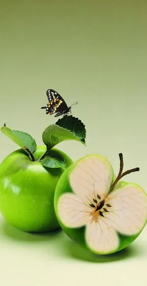 创意设计苹果幻想系列四psd分层设...