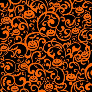 创意南瓜头南瓜藤背景矢量素材