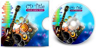 超炫CD包装矢量素材
