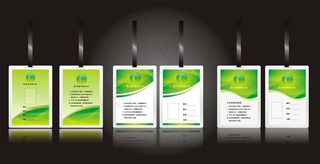 胸牌胸卡设计广告设计矢量素材