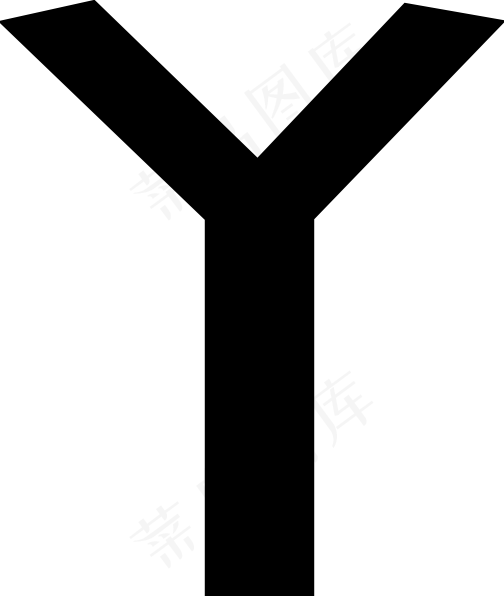 古代突厥语字母L剪贴画